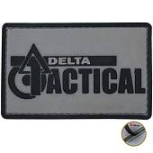 Нашивка ( шеврон патч patch ) тактическая  DELTA TACTICAL 3D PVC ( пластизоль ) на липучке 8х5 серая (2504147) - ВОЕНТОРГ ТЫЛОВИК