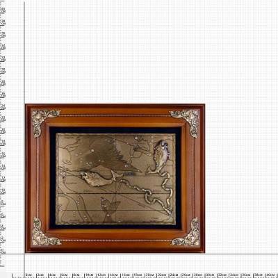 Ключница настенная Рыбы деревянная 340х290х90 (4311041) - HAKKI.RU