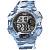 Часы наручные Q&Q кварцевые M132J007Y камуфлированные серо-синие (4106005) - HAKKI