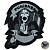 Нашивка ( шеврон патч patch ) тактическая Punisher вышитая на липучке 7х7,3 черная (2509238) - HAKKI