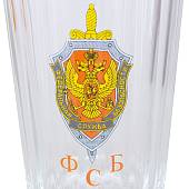 Стакан граненый с символикой ФСБ ( Федеральная служба безопасности ) России (4609022) - ВОЕНТОРГ ТЫЛОВИК