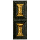 Эмблема ( нашивка знак ) петличная ( петлица ) для офицеров ВС РФ на офисную форму вышитая  оливковая (2505040) - ВОЕНТОРГ ТЫЛОВИК