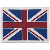 Нашивка ( шеврон патч patch ) тактическая флаг GREAT BRITAIN ВЕЛИКОБРИТАНИЯ 3D PVC ( пластизоль ) на липучке 7х5 белая (2504132) - ВОЕНТОРГ ТЫЛОВИК