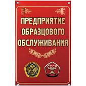 Табличка ( знак ) предупреждающая офисная Предприятие образцового обслуживания 30х19,5 см (4315021) - ВОЕНТОРГ ТЫЛОВИК