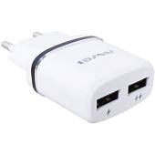 Зарядное устройство AWEI ( АВЕЙ ) С-930 для зарядки телефона USB 2 разъема белое (4003003) - ВОЕНТОРГ ТЫЛОВИК