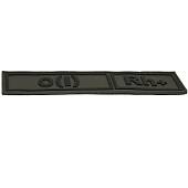 Нашивка ( шеврон патч patch ) тактическая Группа крови O ( I ) Rh+ 3D PVC ( пластизоль ) на липучке 13х3 защитная (2504094) - ВОЕНТОРГ ТЫЛОВИК