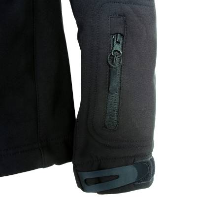 Куртка TAC SoftShell тактическая демисезонная ветровлагозащитная мембрана черная (1105011) - HAKKI.RU
