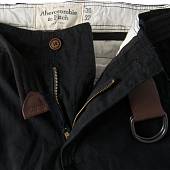 Брюки ( штаны ) Abercrombie & FItch мужские карго демисезонные c боковыми карманами черные (1101803) - ВОЕНТОРГ ТЫЛОВИК