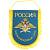 Вымпел большой с вышивкой ВВС России 32х25 см голубой (4504048) - HAKKI