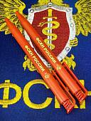 Ручка шариковая с символикой ФСКН ( Федеральная служба по контролю за оборотом наркотиков ) России красная (4307051) - ВОЕНТОРГ ТЫЛОВИК