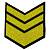 Знак - годичка ( нашивка шеврон ) нарукавный за выслугу лет ( по годам службы ) 7 лет вышитый на липучке (2508007) - HAKKI