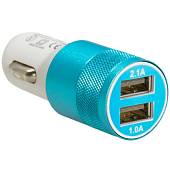 Автомобильное зарядное устройство для телефона USB 2 разъема бело-синее (11050009) - ВОЕНТОРГ ТЫЛОВИК