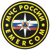 Нашивка ( шеврон ) на рукав МЧС России EMERCOM D-8,5 пластизолевая черная (2503992) - ВОЕНТОРГ ТЫЛОВИК