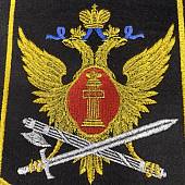 Вымпел с символикой ФСИН Росии средний вышитый 15х21 черный (4503042) - ВОЕНТОРГ ТЫЛОВИК