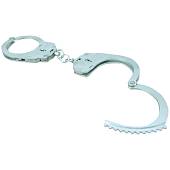 Наручники Handcuffs БР - 1КФ ( БР-С БРС ) КРАБ конвойные с фиксатором никелированные (3204003) - ВОЕНТОРГ ТЫЛОВИК