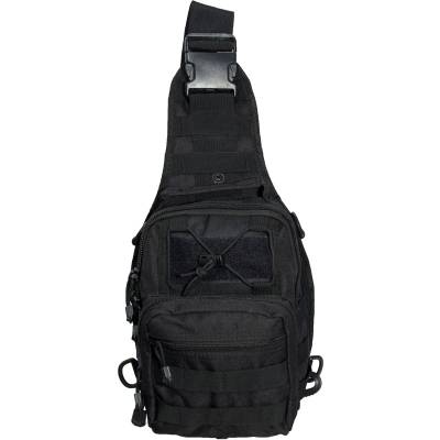 Сумка-органайзер TAC через плечо тактическая MOLLE черная (3310142) - HAKKI.RU