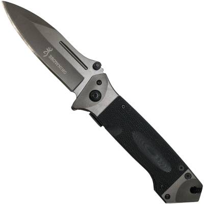 Нож складной BROWNING полуавтоматический с клипсой черный (3913091) - HAKKI.RU