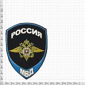 Нашивка ( шеврон ) на рукав Следственные органы ( Юстиция ) Полиция ОВД МВД России 10х7,5 пластизолевая темно-синяя (2503987) - ВОЕНТОРГ ТЫЛОВИК