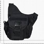 Сумка-органайзер TAC на плечо тактическая MOLLE черная (3310106) - ВОЕНТОРГ ТЫЛОВИК