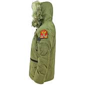 Куртка 726 GEAR аляска с меховым воротником коричневая (1105134) - ВОЕНТОРГ ТЫЛОВИК