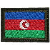 Нашивка ( шеврон ) на рукав Флаг Азербайджана 6х4 вышитая на липучке оливковая (2503674) - ВОЕНТОРГ ТЫЛОВИК