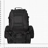 Рюкзак TAC тактический Tactical Military Combat 30х55х35 57 л черный (3306757) - ВОЕНТОРГ ТЫЛОВИК