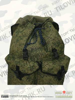 Рюкзак дачный камуфлированный 50х40х20 40 л цифра зеленая (3306849) - HAKKI.RU