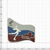 Значок ( знак ) олимпийский Ванкувер / Vancouwer 2010 команда России Фигурное катание / Figure Skating коллекционный на пимсе (2308046) - ВОЕНТОРГ ТЫЛОВИК