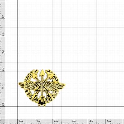 Эмблема ( знак ) петличная ( петлица ) Войска связи золото пластиковая (2102157) - HAKKI.RU