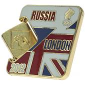 Значок ( знак ) олимпийский Лондон / London 2012 команда России Дзюдо / Judo коллекционный на пимсе (2308031) - ВОЕНТОРГ ТЫЛОВИК