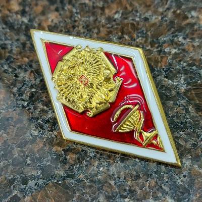 Знак нагрудный ( ромб ) Высшее медицинское образование закрутка (2301244) - HAKKI.RU