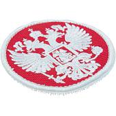 Нашивка ( шеврон патч patch ) тактическая Герб ( орел ) России вышитая на липучке D-7 красно-белая (2509006) - ВОЕНТОРГ ТЫЛОВИК