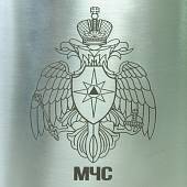 Фляга  подарочная с гравировкой МЧС России 8 OZ-240 мл серебристая (4608103) - ВОЕНТОРГ ТЫЛОВИК