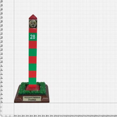 Столб пограничный сувенирный СССР 28 настольный 22х9х9 см (4803010) - HAKKI.RU