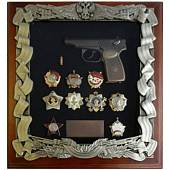 Ключница настенная Пистолет Макарова с наградами СССР деревянная 440х400 (4311062) - ВОЕНТОРГ ТЫЛОВИК