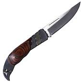 Нож складной Columbia USA Saber в чехле коричневый (3914046)  - ВОЕНТОРГ ТЫЛОВИК