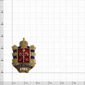 Знак нагрудный Герб СПб с датой 1703 (2301881) - ВОЕНТОРГ ТЫЛОВИК