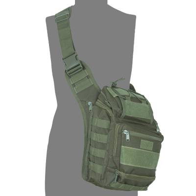 Сумка-органайзер TAC через плечо тактическая MOLLE оливковая (3310326) - HAKKI.RU