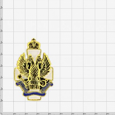 Знак нагрудный Кадеты России пластик (2301138) - HAKKI.RU