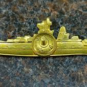 Знак нагрудный Командир корабля золотистый закрутка (2301170) - ВОЕНТОРГ ТЫЛОВИК
