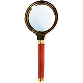 Лупа ( стекло увеличительное ) Magnifier с деревянной ручкой 60 мм золотистая (4310002) - ВОЕНТОРГ ТЫЛОВИК