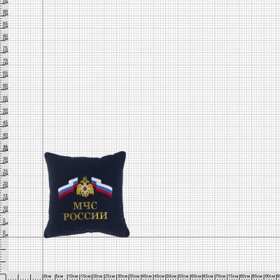 Подушка сувенирная МЧС России вышитая 35х35 темно-синяя (4408996) - HAKKI.RU