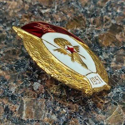 Знак нагрудный Военное училище авиационно-планерное СССР закрутка (2301935) - HAKKI.RU