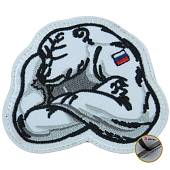 Нашивка ( шеврон патч patch ) тактическая Белый мишка вышитая на липучке 8,5х7 белая (2509274) - ВОЕНТОРГ ТЫЛОВИК