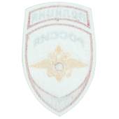 Нашивка ( шеврон ) на рукав Полиция МВД России  вышитая белая (2503833) - ВОЕНТОРГ ТЫЛОВИК