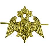 Эмблема ( знак ) петличная ( петлица ) ФСВНГ ( Росгвардия ) РФ 23 мм золотистая (2102985) - ВОЕНТОРГ ТЫЛОВИК