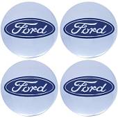 Наклейки на диски литые с логотипом автомобиля ФОРД ( FORD ) D-56 мм серебристые (12050019) - ВОЕНТОРГ ТЫЛОВИК