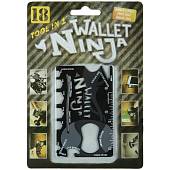 Инструмент многофункциональный ( Multi Tool ) Wallet Ninja крата 18 в 1 черный (3304059) - ВОЕНТОРГ ТЫЛОВИК