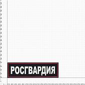 Нашивка ( шеврон ) на спину Росгвардия 27х8 пластизолевая темно-синяя (2502979) - ВОЕНТОРГ ТЫЛОВИК