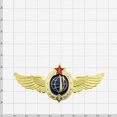 Знак нагрудный Классность ВКС 2 класс закрутка (2301185) - HAKKI.RU